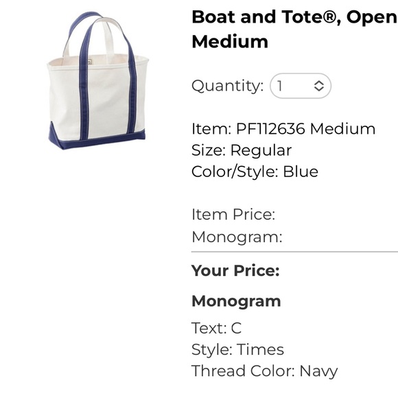 L.L.Bean Boat and Tote®, Open-Top, Navy - Picture 9 of 9